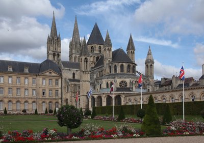 View of the Abbey from the south east by French School