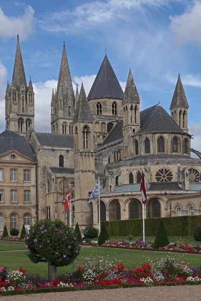 View of the Abbey from the south east by French School