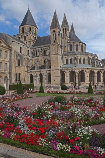 View of the Abbey from the south east by French School