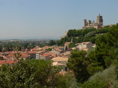 View of the cathedral from the south by French School