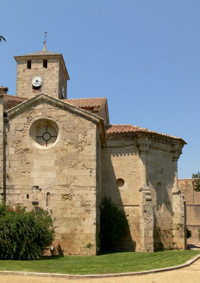 View of the east end of the church by French School