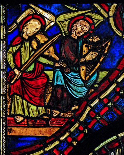 Musician angels (ex Varennes-Jarcy - originally from the Abbey de Gercy?) by French School