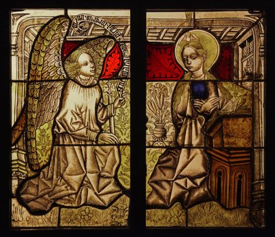 The Annunciation, originally from the Upper Rhine by French School