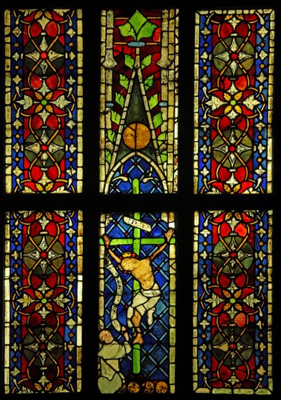 The Crucifixion, originally from the church of the St Franciscans in Colmar? by French School