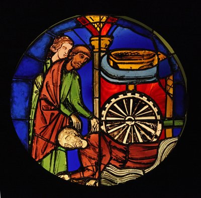 The Captured Samson is Forced to Work for the Philistines (Bay K) by French School