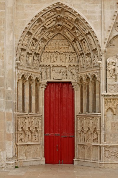 North Door on the West Façade by French School
