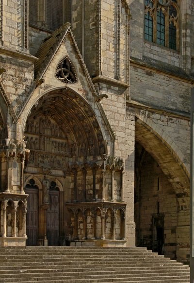 Southern door in the west façade by French School