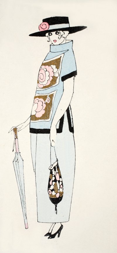 Design for a Day Dress, c.1919 by French School
