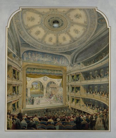 Design for a Theatre, c.1860 by French School