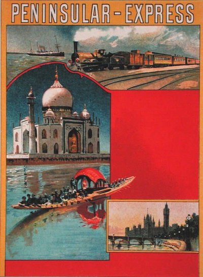 Design for a poster advertising the Peninsular Express, early 20th c. by French School