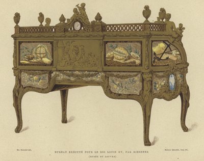 Desk made for King Louis XV of France by Jean Henri Riesener, 18th Century by French School