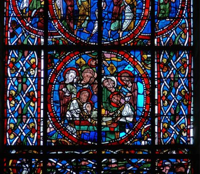 Detail from a Window Depicting the Entombment, from the Death and Assumption of the Virgin Mary by French School