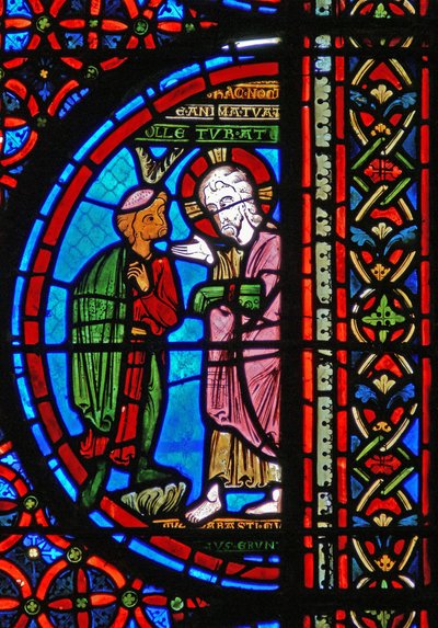 Detail (the rich man with Christ) by French School