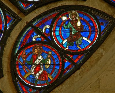 Detail (two elders of the apocalypse) by French School