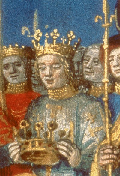Coronation of Louis VIII and Blanche de Castile at Reims (detail) by French School