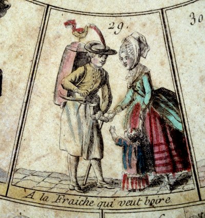 The Dairy and the Water Carrier (Detail) by French School
