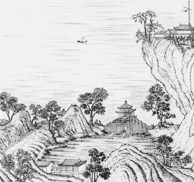 Detail of the gardens of the Chinese Emperor (from 