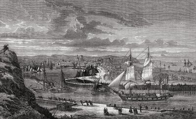 Dieppe in the 18th century, from 