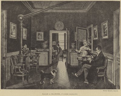 Dining room by French School