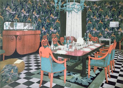 Dining Room Designed by Atelier Martine, 1924 by French School
