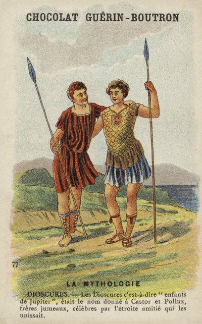Dioscuri, i.e., Castor and Pollux by French School