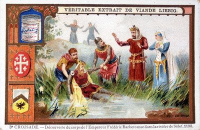 Discovery of the body of Frederick Barbarossa in the Selef River by French School