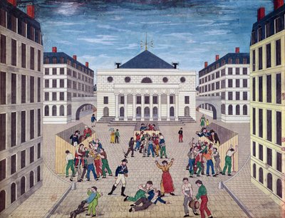 Distribution of wine in Place de l