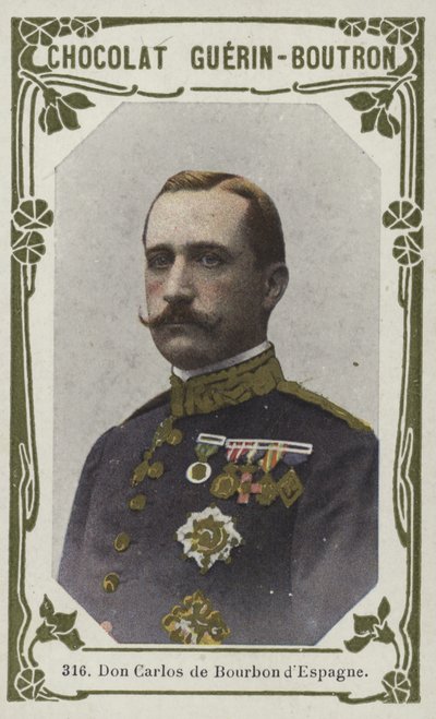 Don Carlos of Bourbon, Spain by French School