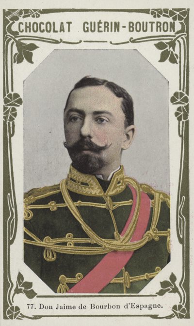 Don Jaime de Bourbon of Spain by French School