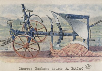Double plough Brabant invented by Antoine Bajac by French School