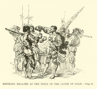 Drinking healths at the Field of the Cloth of Gold by French School