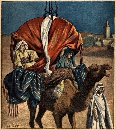 Dromedary Uses as a Means of Transport by French School
