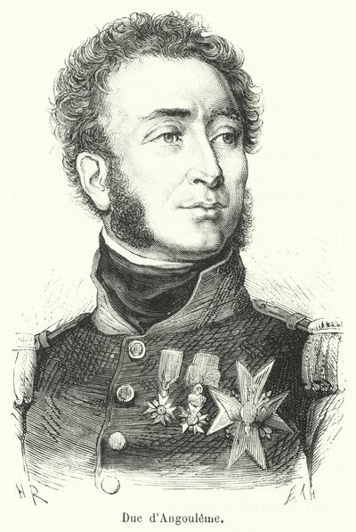 Duke of Angoulême (engraving) by French School