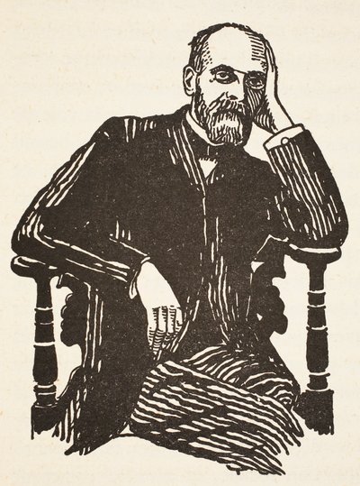 Durkheim, illustration from Histoire de la Nation Francaise, Sciences, Volumes I & II by French School