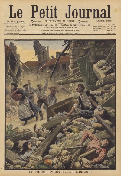Earthquake in the Midi region of France by French School
