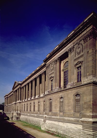 East facade, main entrance and colonnade designed by Claude Perrault and others, completed by Jacques Germain Soufflot by French School