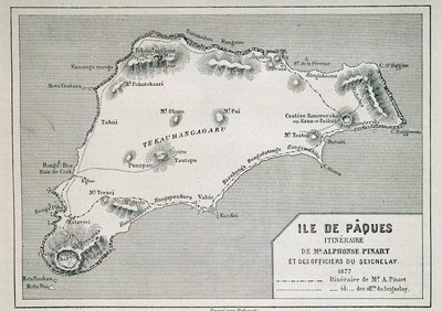 Easter Island (Rapa Nui): Itinerary of Mr. Pinart by French School