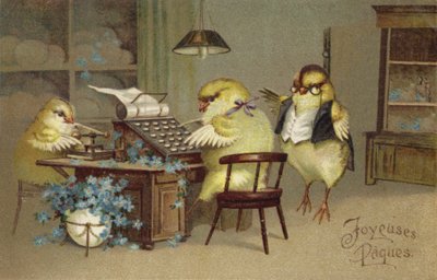 Easter Greetings Card by French School