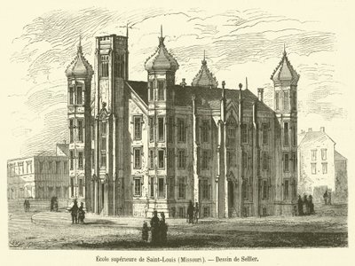 Higher School of Saint-Louis, Missouri (engraving) by French School