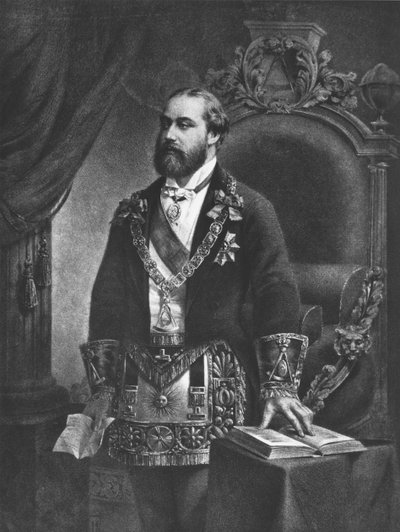 Edward Prince of Wales, later Edward VII, as Grand Master of Freemasonry, 1884 by French School