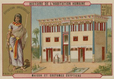 Egyptian House and Costumes by French School