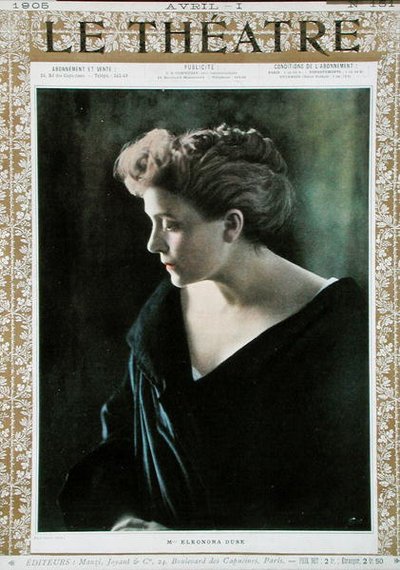 Eleonora Duse, illustration on cover of 