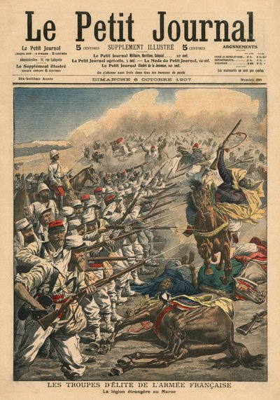 Elite Troops of French Army, French Foreign Legion in Morocco, from 