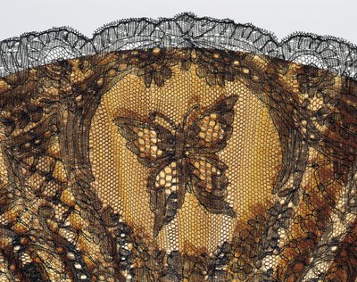 Embroidered Butterfly (detail) by French School
