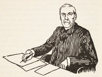 Emile Boutroux, illustration from Histoire de la Nation Francaise, Sciences, Volumes I & II by French School