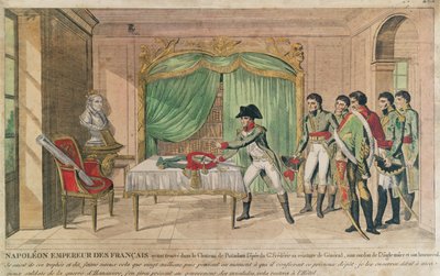 Emperor Napoleon I Contemplating the Sword of Frederick the Great at Potsdam in 1806 by French School