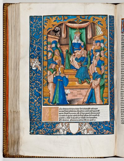 Emperor Nero is alarmed at the news in Judea, 67 AD by French School