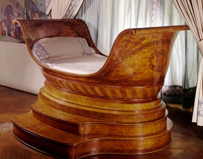 Empire Style: Mahogany Bath Bed by French School