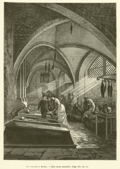 Passing Through Bremen (engraving) by French School
