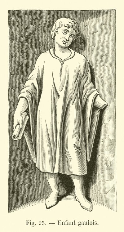 Gaulish child by French School